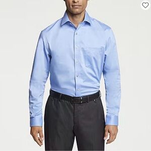 NWT! Van Heusen Men's Blue Frost Dress Shirt - Sz L - 32-33 sleeve - 16.5” neck